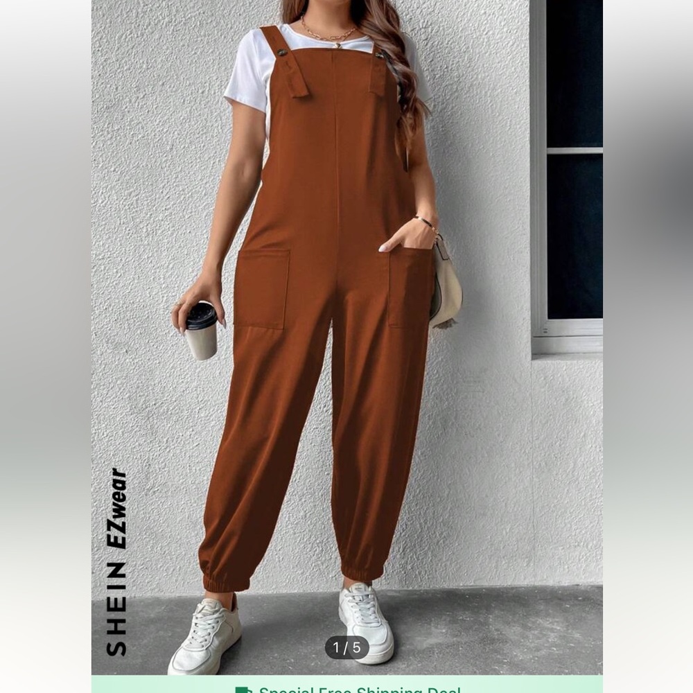 Plus Size Dual Pocket Overall Jumpsuit - Size 16 (2XL) - Great Condition